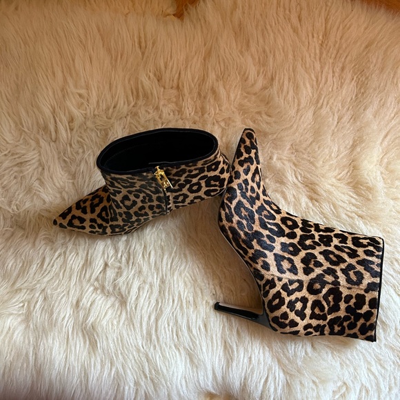 Sam Edelman Animal print Genuine Calf hide Ankle boots Stiletto Heel - Picture 11 of 14